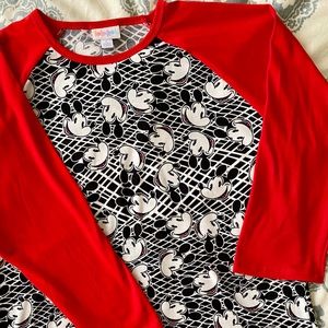 LulaRoe Disney Mickey Mouse Randy Tee Size L